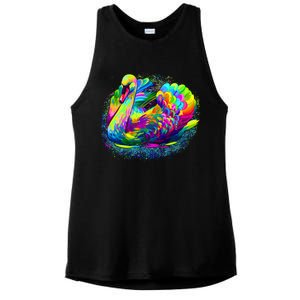 Colorful Swan Ladies PosiCharge Tri-Blend Wicking Tank