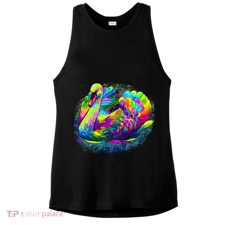 Colorful Swan Ladies PosiCharge Tri-Blend Wicking Tank