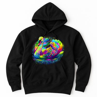 Colorful Swan Hoodie