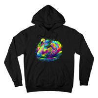 Colorful Swan Hoodie