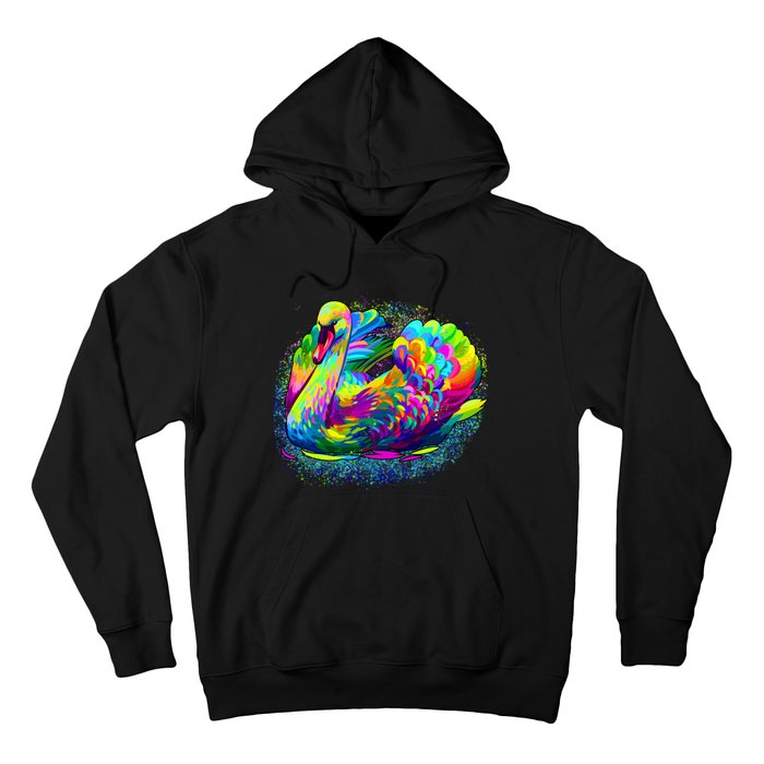 Colorful Swan Hoodie