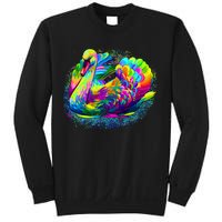 Colorful Swan Sweatshirt