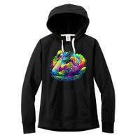 Colorful Swan Women's Fleece Hoodie