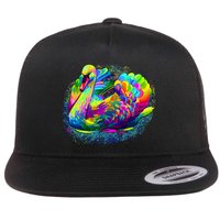Colorful Swan Flatbill Hat