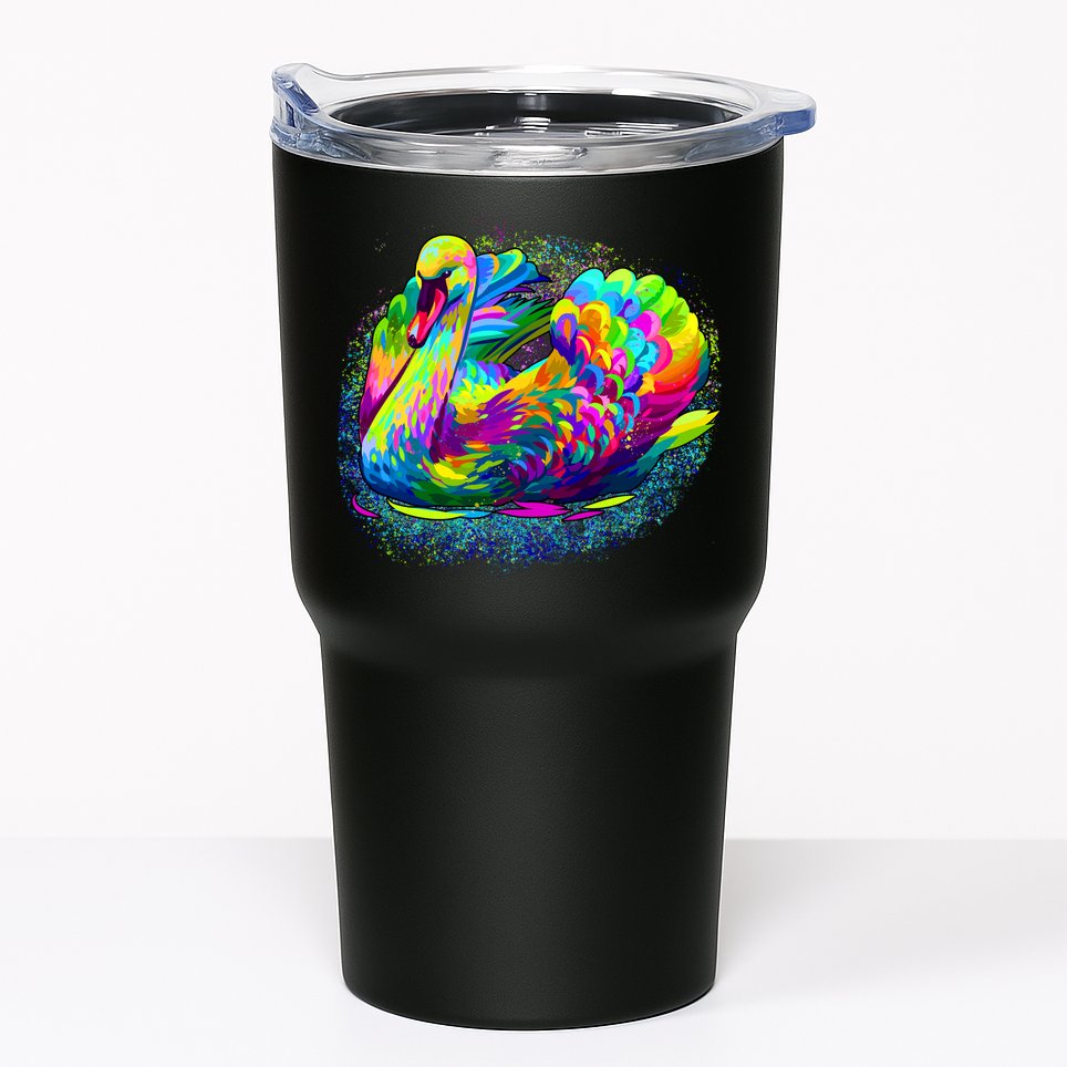 Colorful Swan Tumbler