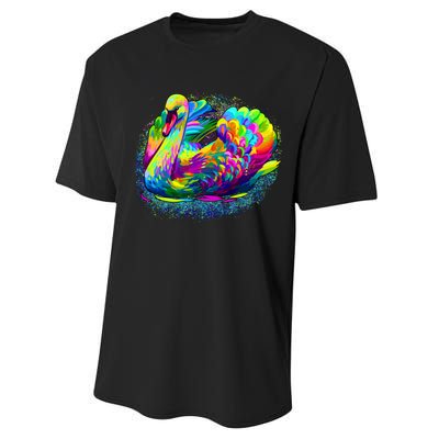 Colorful Swan Performance Sprint T-Shirt