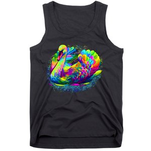 Colorful Swan Tank Top