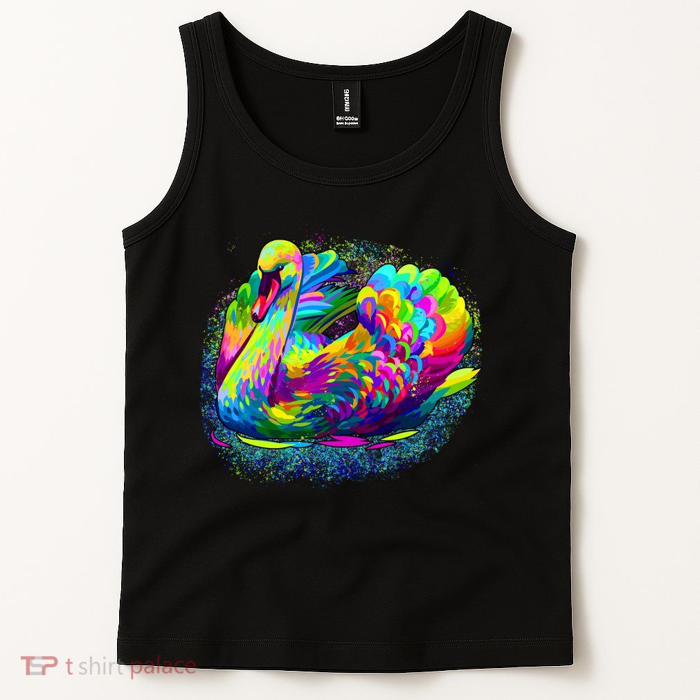 Colorful Swan Tank Top