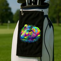 Colorful Swan Golf Towel