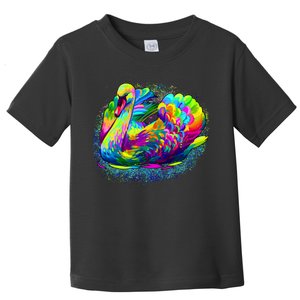 Colorful Swan Toddler T-Shirt