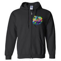 Colorful Swan Full Zip Hoodie