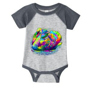 Colorful Swan Infant Baby Jersey Bodysuit