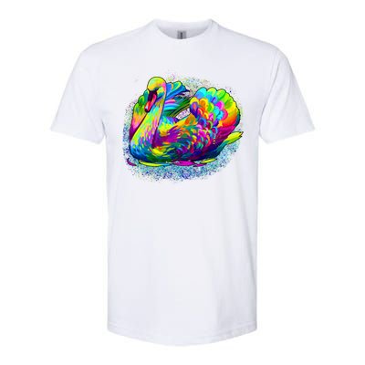 Colorful Swan Softstyle® CVC T-Shirt