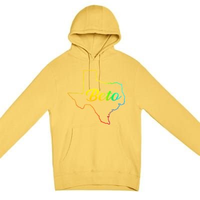 Colorful Texas Senate Beto Rainbow Premium Pullover Hoodie