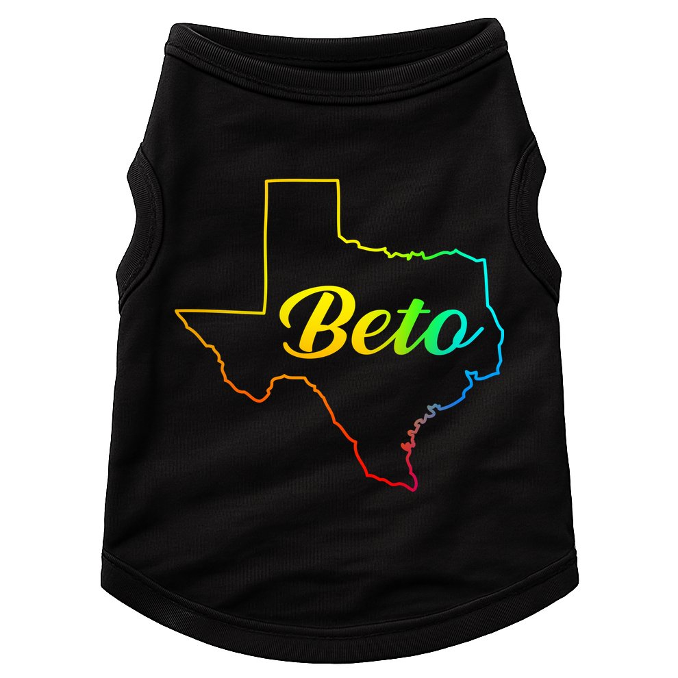 Colorful Texas Senate Beto Rainbow Doggie Tank