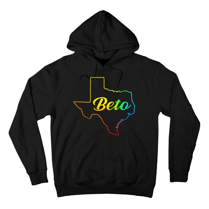 Colorful Texas Senate Beto Rainbow Hoodie