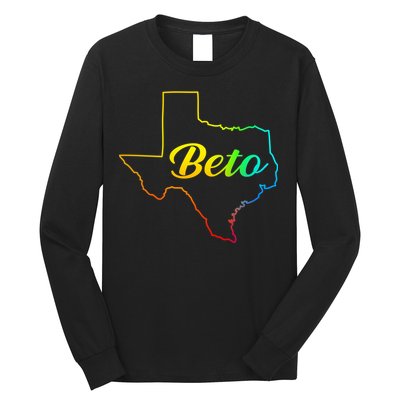 Colorful Texas Senate Beto Rainbow Long Sleeve Shirt