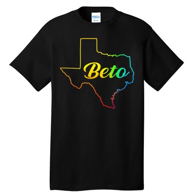 Colorful Texas Senate Beto Rainbow Tall T-Shirt