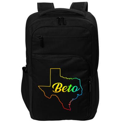 Colorful Texas Senate Beto Rainbow Impact Tech Backpack