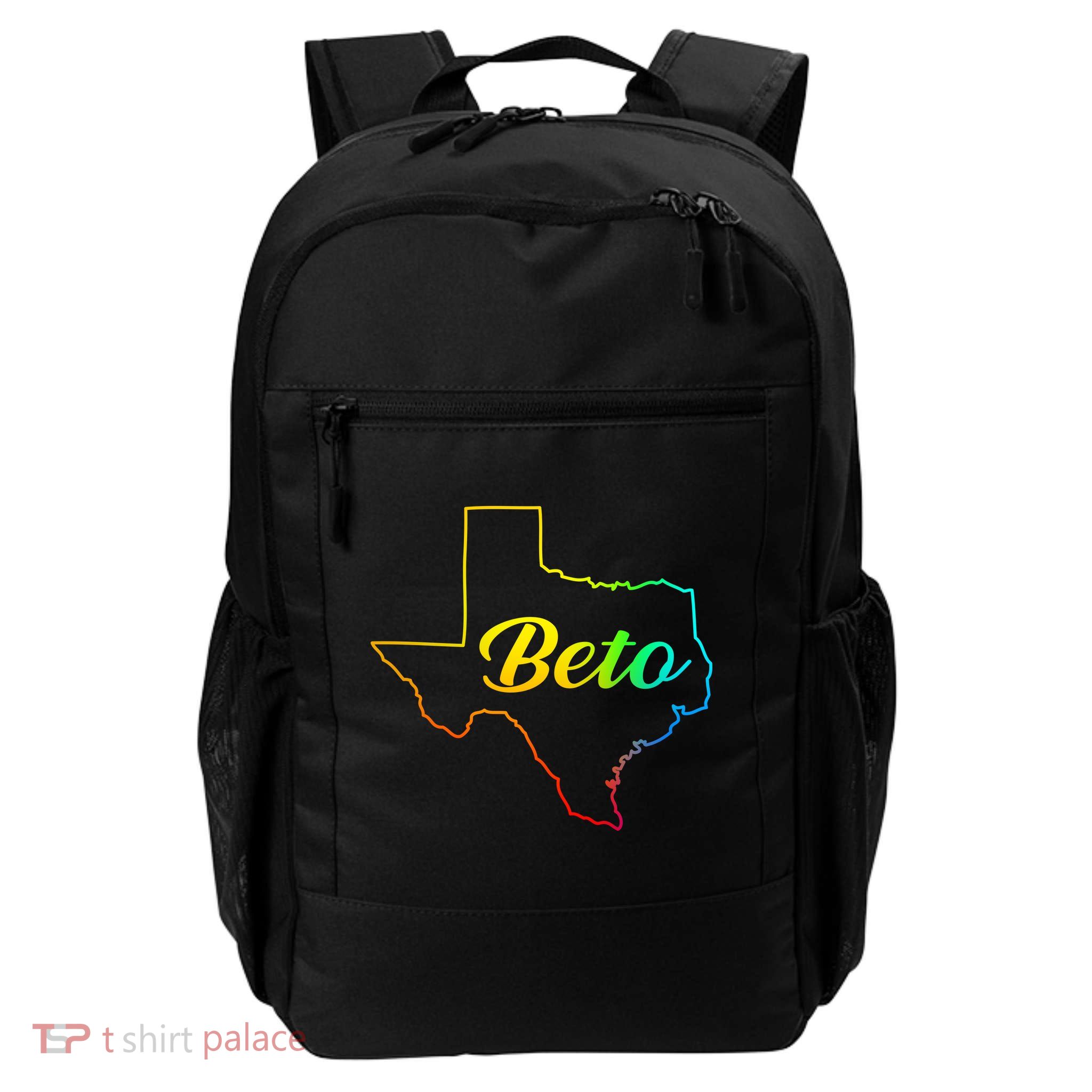 Colorful Texas Senate Beto Rainbow Backpack