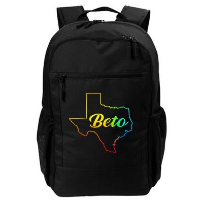 Colorful Texas Senate Beto Rainbow Daily Commute Backpack