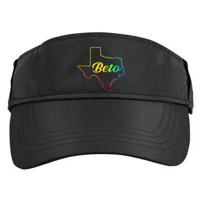 Colorful Texas Senate Beto Rainbow Adult Drive Performance Visor