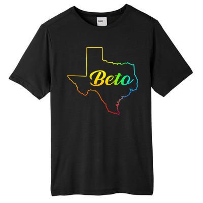 Colorful Texas Senate Beto Rainbow Tall Fusion ChromaSoft Performance T-Shirt