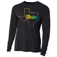 Colorful Texas Senate Beto Rainbow Cooling Performance Long Sleeve Crew