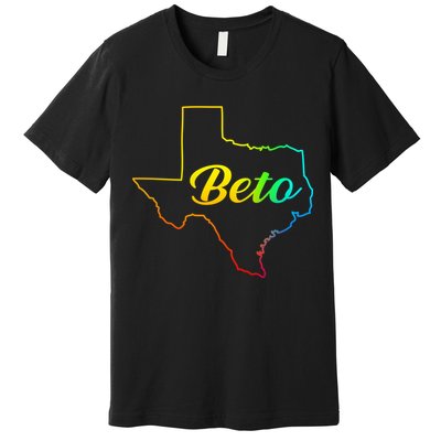 Colorful Texas Senate Beto Rainbow Premium T-Shirt