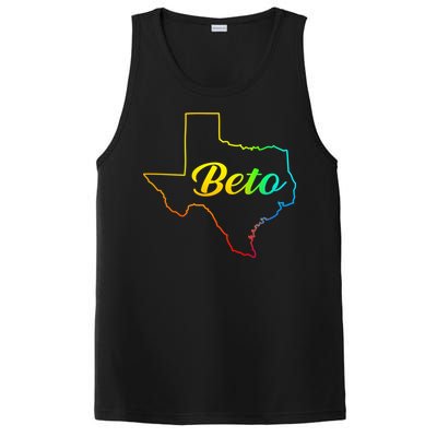 Colorful Texas Senate Beto Rainbow PosiCharge Competitor Tank