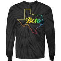 Colorful Texas Senate Beto Rainbow Tie-Dye Long Sleeve Shirt