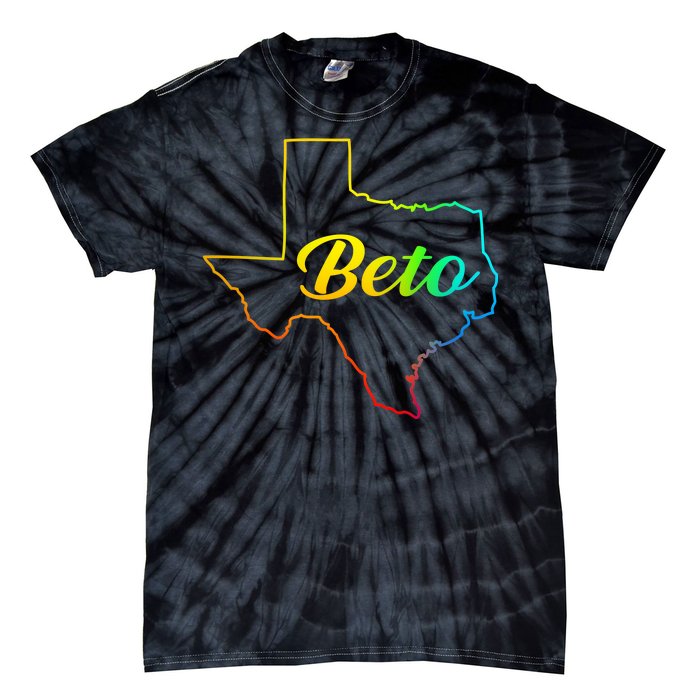 Colorful Texas Senate Beto Rainbow Tie-Dye T-Shirt