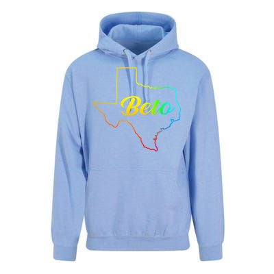 Colorful Texas Senate Beto Rainbow Unisex Surf Hoodie