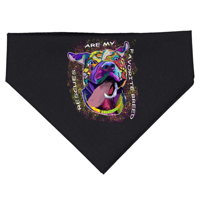 Colorful Texture Boxer Dog Rescues Are My Favorite Breeds USA-Made Doggie Bandana