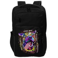 Colorful Texture Boxer Dog Rescues Are My Favorite Breeds Impact Tech Backpack