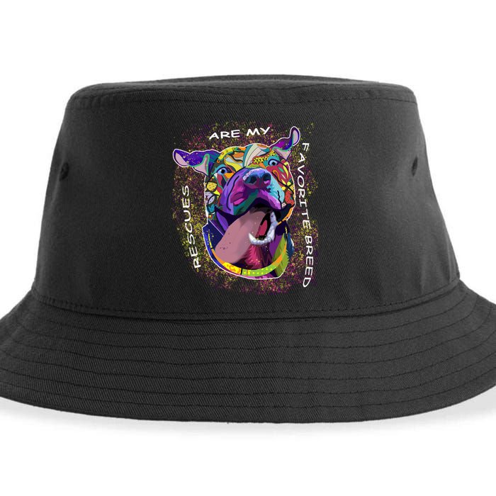 Colorful Texture Boxer Dog Rescues Are My Favorite Breeds Sustainable Bucket Hat