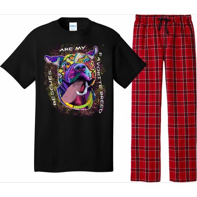 Colorful Texture Boxer Dog Rescues Are My Favorite Breeds Pajama Set