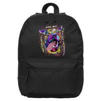 Colorful Texture Boxer Dog Rescues Are My Favorite Breeds 16 in Basic Backpack