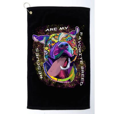 Colorful Texture Boxer Dog Rescues Are My Favorite Breeds Golf Towel