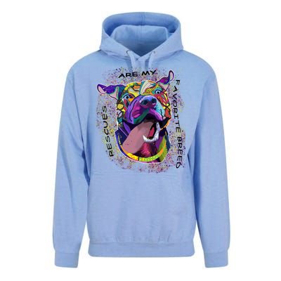 Colorful Texture Boxer Dog Rescues Are My Favorite Breeds Unisex Surf Hoodie