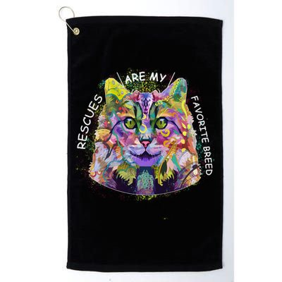 Colorful Texture Cat Rescues Are My Favorite Golf Towel