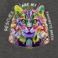 Colorful Texture Cat Rescues Are My Favorite Vector Backpack