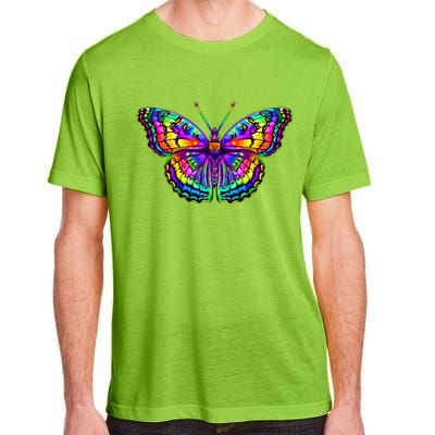 Colorful Texture Trippy Butterfly Adult ChromaSoft Performance T-Shirt