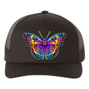 Colorful Texture Trippy Butterfly Yupoong Adult 5-Panel Trucker Hat