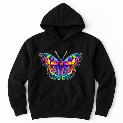 Colorful Texture Trippy Butterfly Hoodie