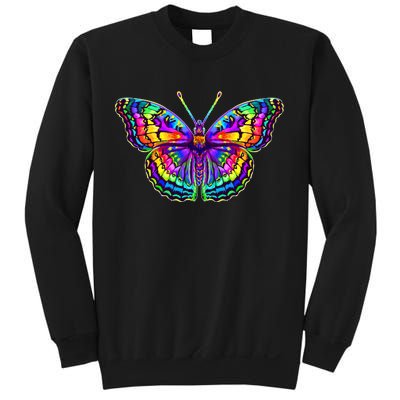 Colorful Texture Trippy Butterfly Sweatshirt