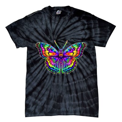 Colorful Texture Trippy Butterfly Tie-Dye T-Shirt