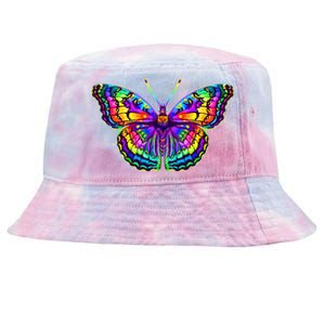 Colorful Texture Trippy Butterfly Tie-Dyed Bucket Hat