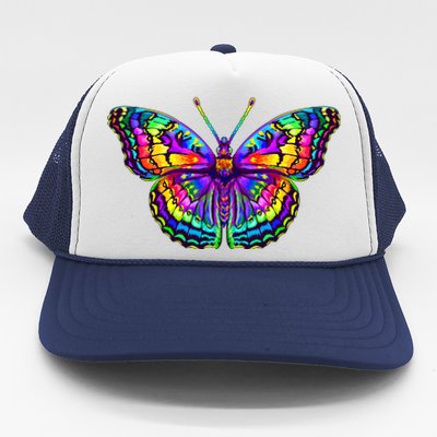 Colorful Texture Trippy Butterfly Trucker Hat