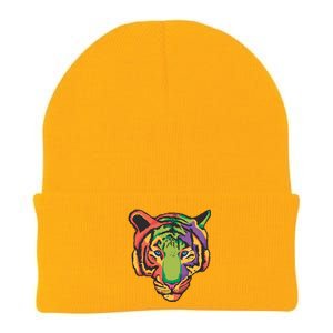 Colorful Tiger Head Knit Cap Winter Beanie